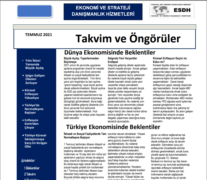 ESDH Bülten Temmuz 2021